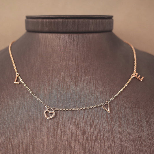 Collier in Roségold „I love you“ - V. Gasser 1873