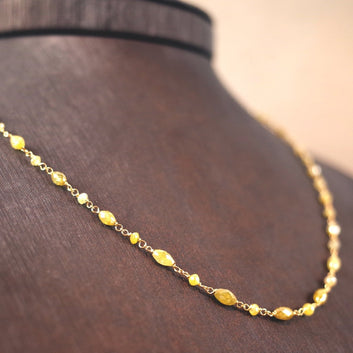 Halskette mit gelben Diamanten „fancy“ - V. Gasser 1873