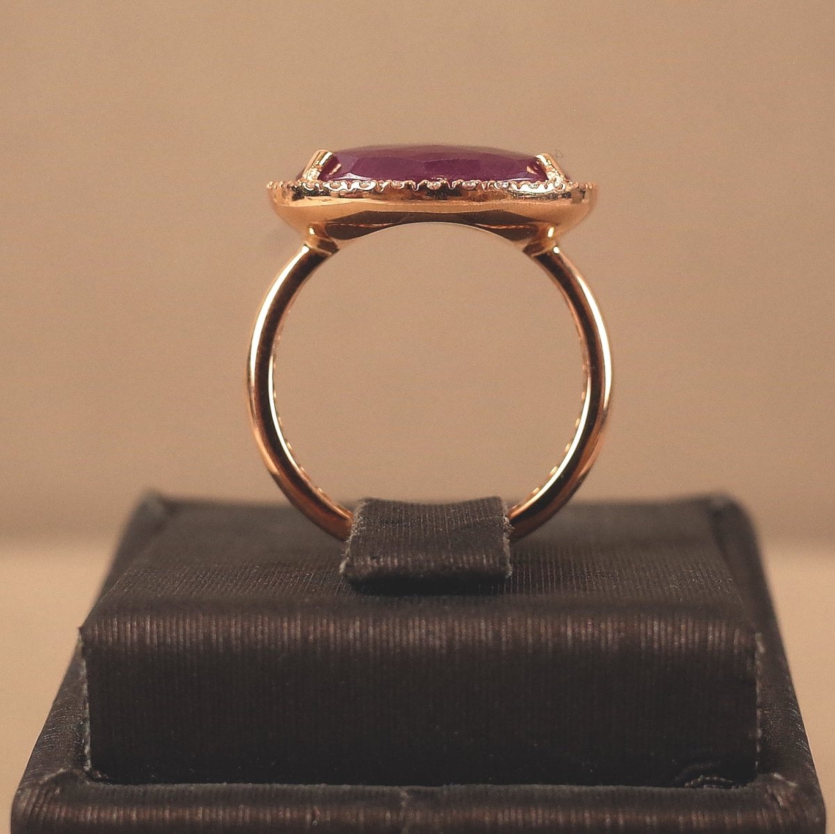 Rubinring mit Brillanten - V. Gasser 1873