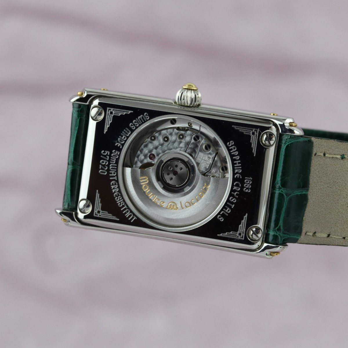 Maurice Lacroix Rectangular Steel/Gold Automatic 57620 - V. Gasser 1873