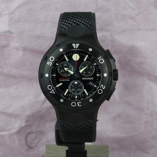 Movado Series 800 Chronograph Rubber Black 84.C5.1896 - V. Gasser 1873