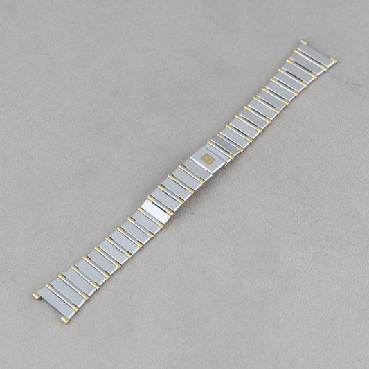 Omega Stahl/Gold Bicolor Armband 17,5/12 mm