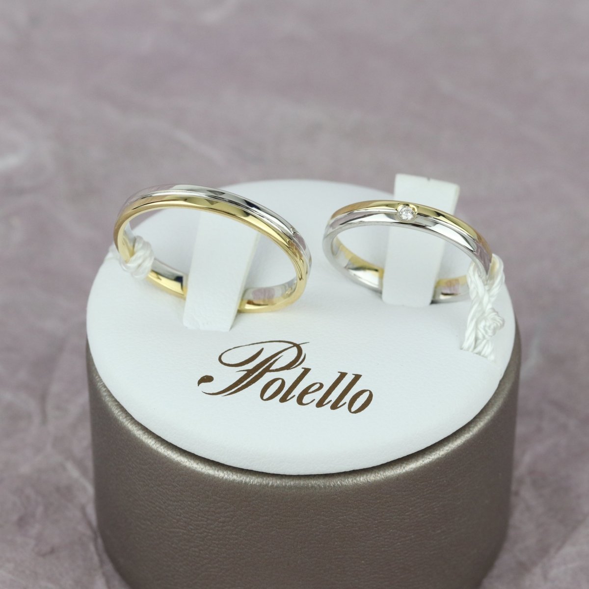 Two-tone wedding rings - V. Gasser 1873