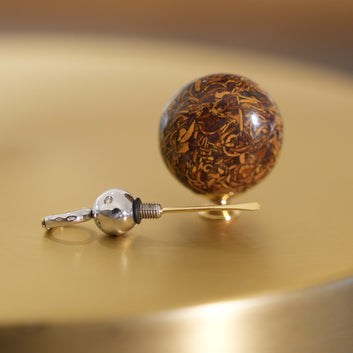 Parfum-Flakon-Anhänger aus Gold mit Bildjaspis