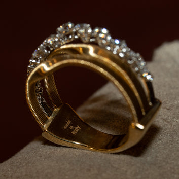 Marco Bicego Marrakech Ring aus 18 kt Gelbgold mit Diamanten – 0,569 ct