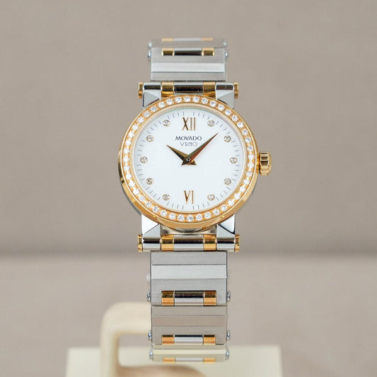 Movado Vizio Quarz Bicolor 85.E1.848 S - V. Gasser 1873