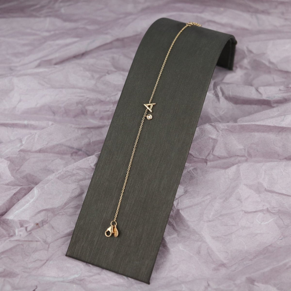 Armband in Rotgold mit Buchstaben - V. Gasser 1873