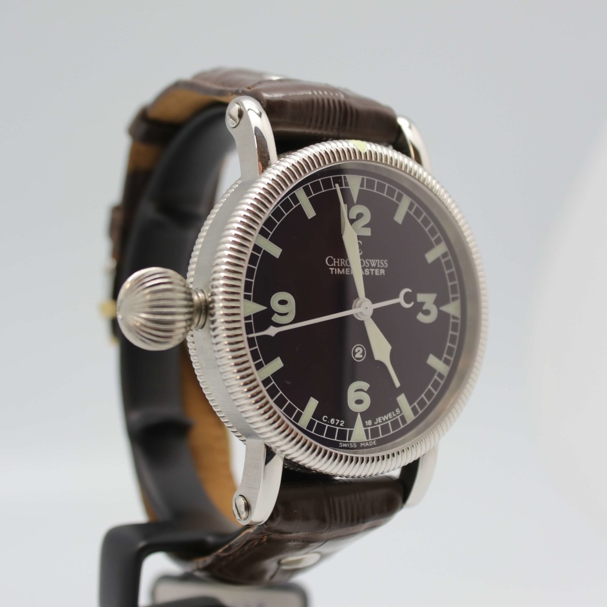Chronoswiss Timemaster Left Handed Pilotenuhr - V. Gasser 1873