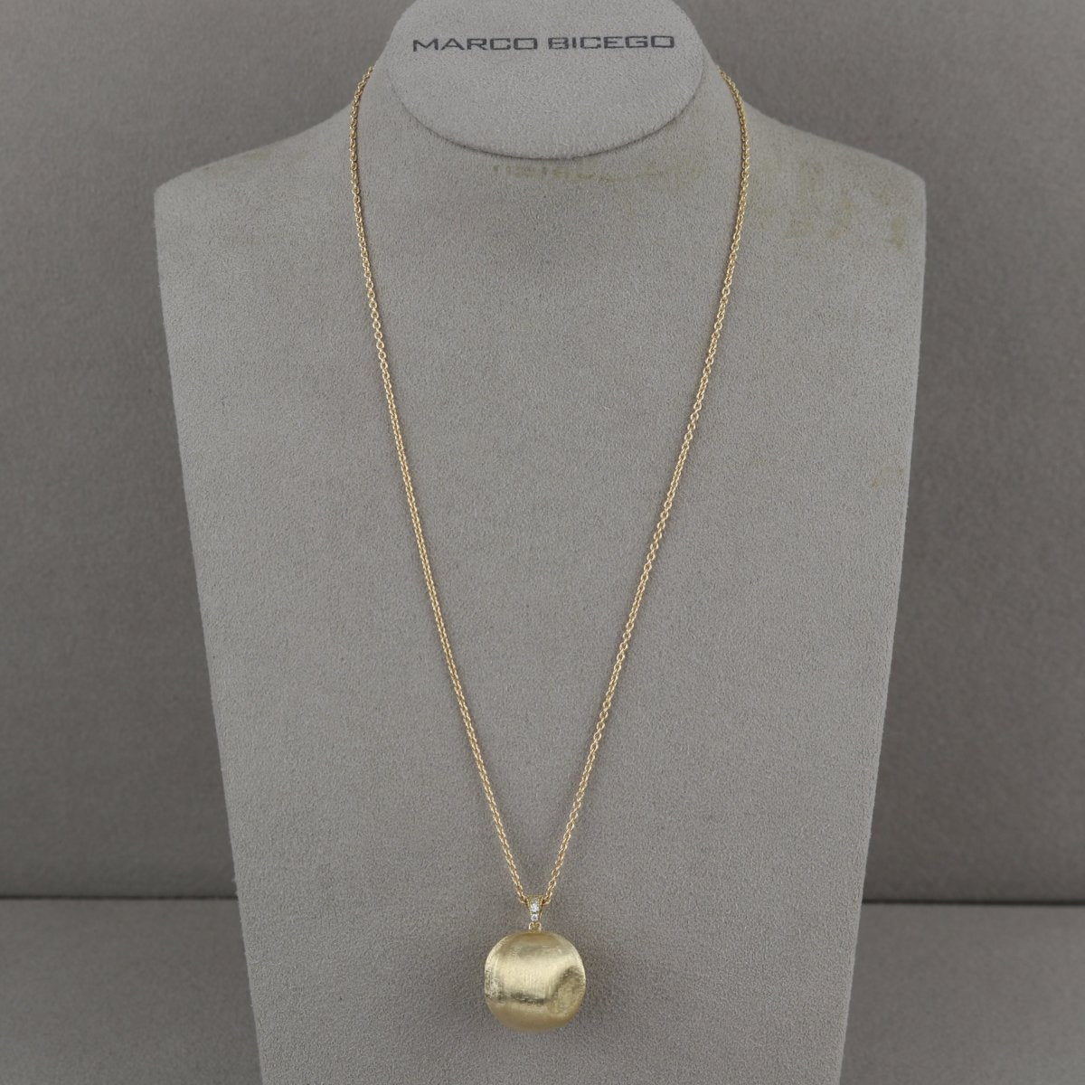 Gelbgoldkette mit Anhänger - V. Gasser 1873