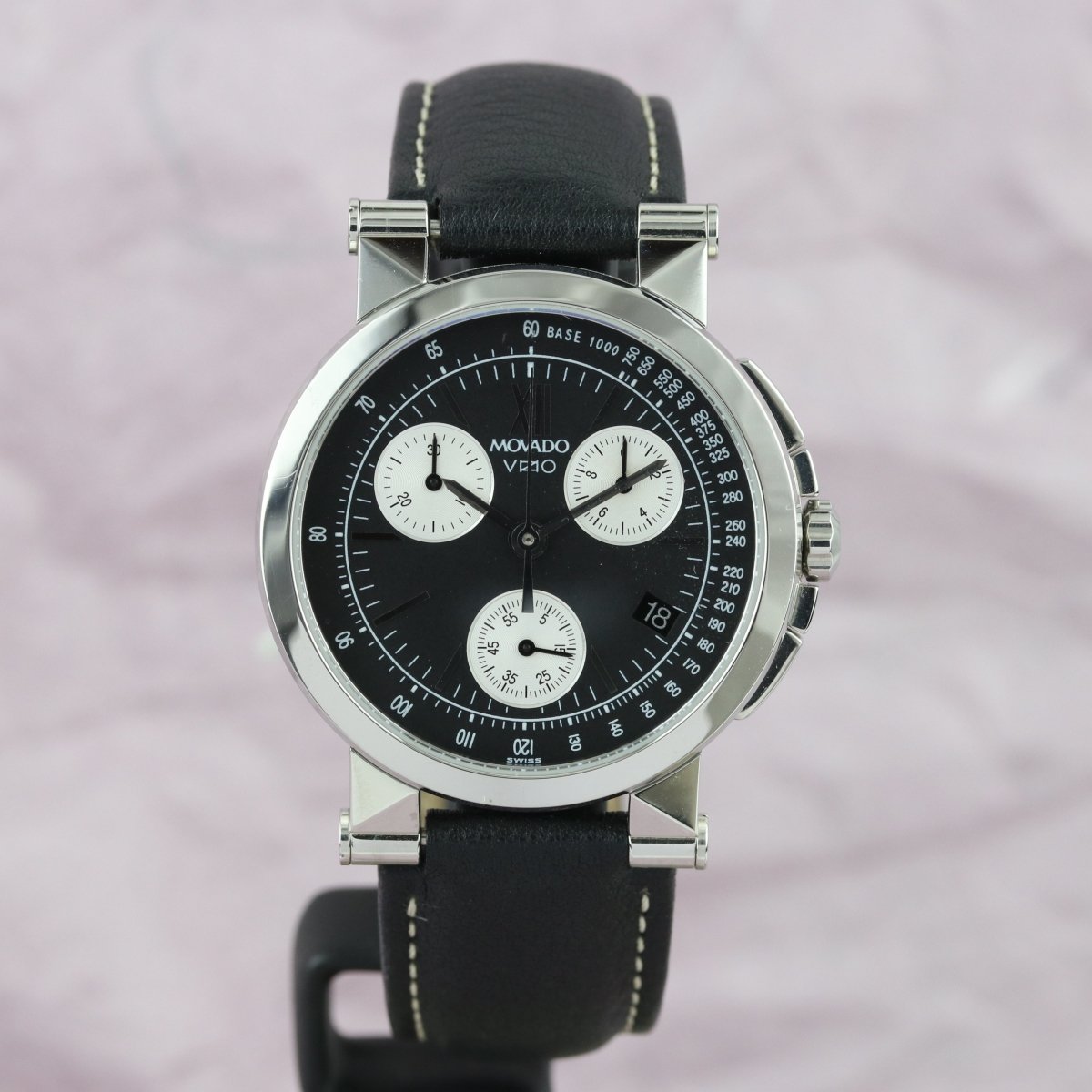 Movado Vizio schwarz Leder Quarz 84.C5.898 - V. Gasser 1873