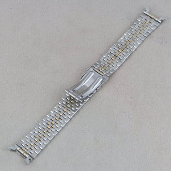 Omega Stahl/Gold Bicolor Armband 18 mm