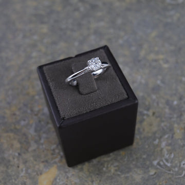 Ring "Solitär" mit Brillant - V. Gasser 1873