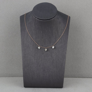 Rotgoldcollier mit braunen Diamanten - V. Gasser 1873