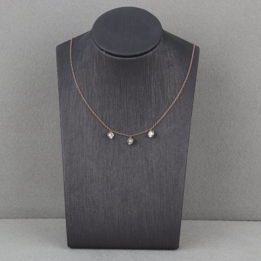 Collana in oro rosso con diamanti marroni - V. Gasser 1873